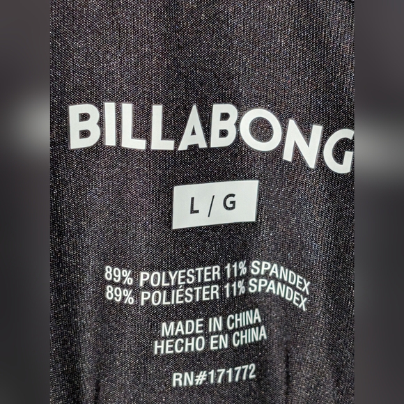 Billabong Surf Shirt Throwback Long Sleeve Mens Shirt Black Size Large L New $70 - Picture 9 of 14